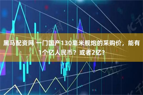 黑马配资网 一门国产130毫米舰炮的采购价，能有1个亿人民币？或者2亿？